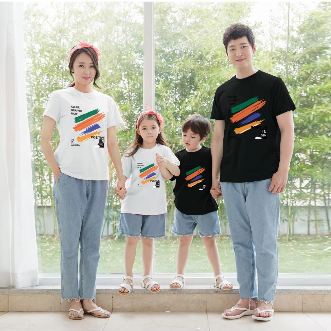 Summer Clothing Drawing - 패밀리룩 티셔츠 2026 여름 남아 여아
