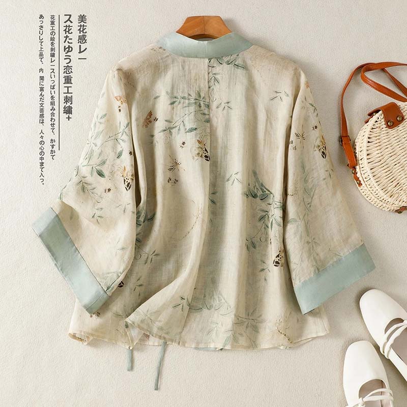 빈티지 꽃무늬 프린트 짧은 기모노 카디건 여성 봄 여름 - Summer Clothing Wraps 리뷰 및 가격