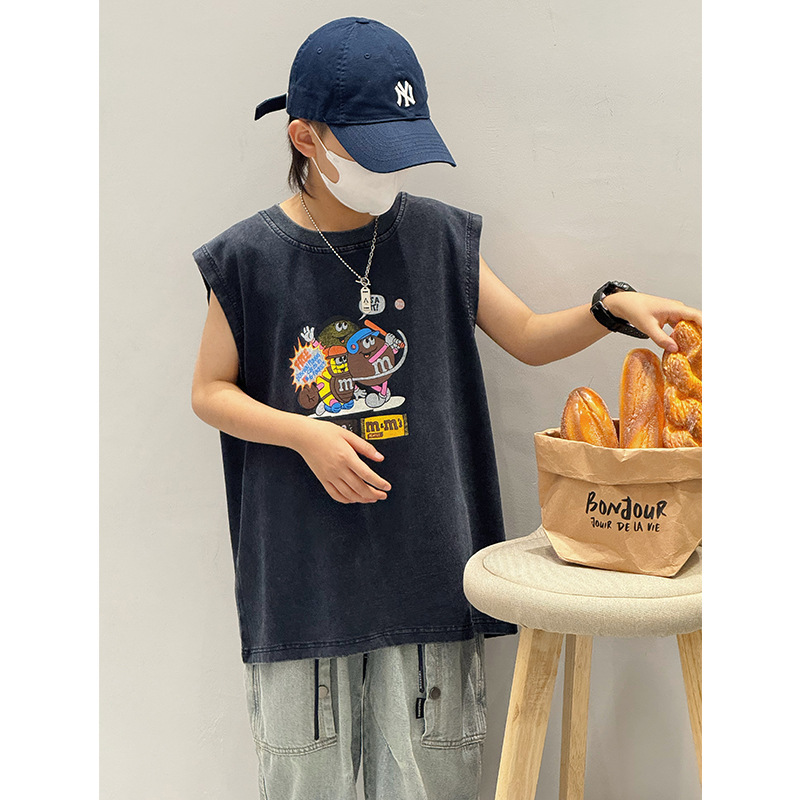 바오둬 아동복 여름 아동복 남아 프린트 민소매 조끼 여 - Summer Clothing Drawing 리뷰 및 가격