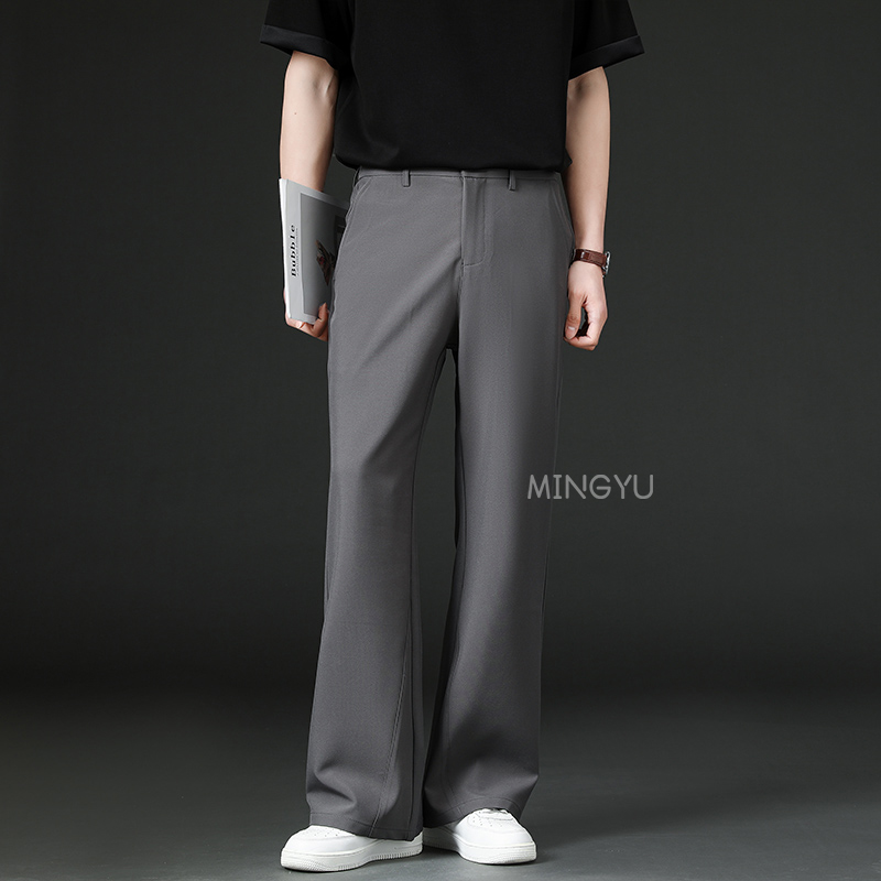 브랜드 의류 봄 여름 부드러운 플레어 팬츠 남성 비즈니 - Summer Clothing Brands 리뷰 및 가격
