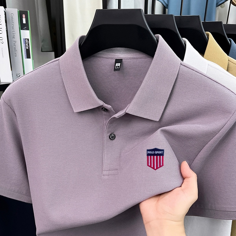 면100% 명품 브랜드 남성 여름 반팔 폴로셔츠 라펠  - Summer Clothing Brands 리뷰 및 가격