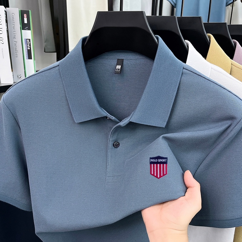 면100% 명품 브랜드 남성 여름 반팔 폴로셔츠 라펠  - Summer Clothing Brands 리뷰 및 가격