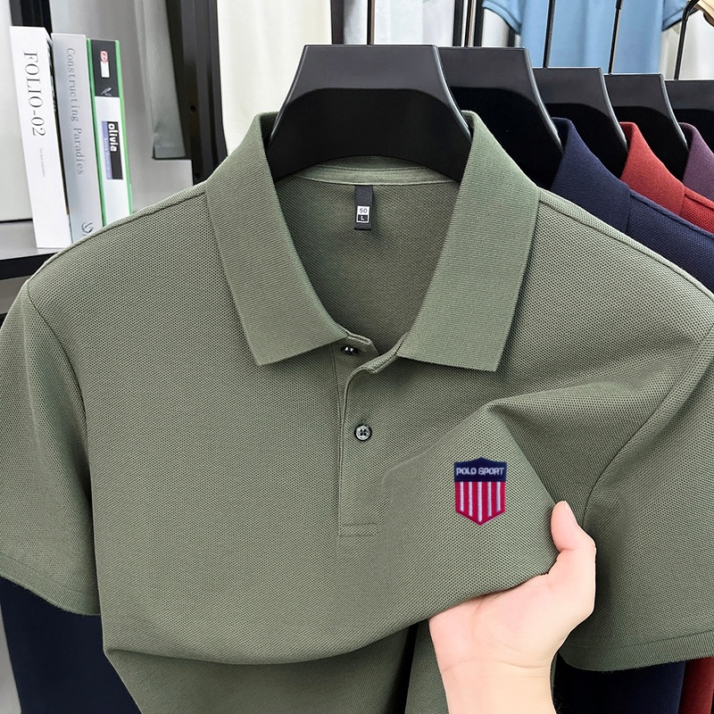 면100% 명품 브랜드 남성 여름 반팔 폴로셔츠 라펠  - Summer Clothing Brands 리뷰 및 가격